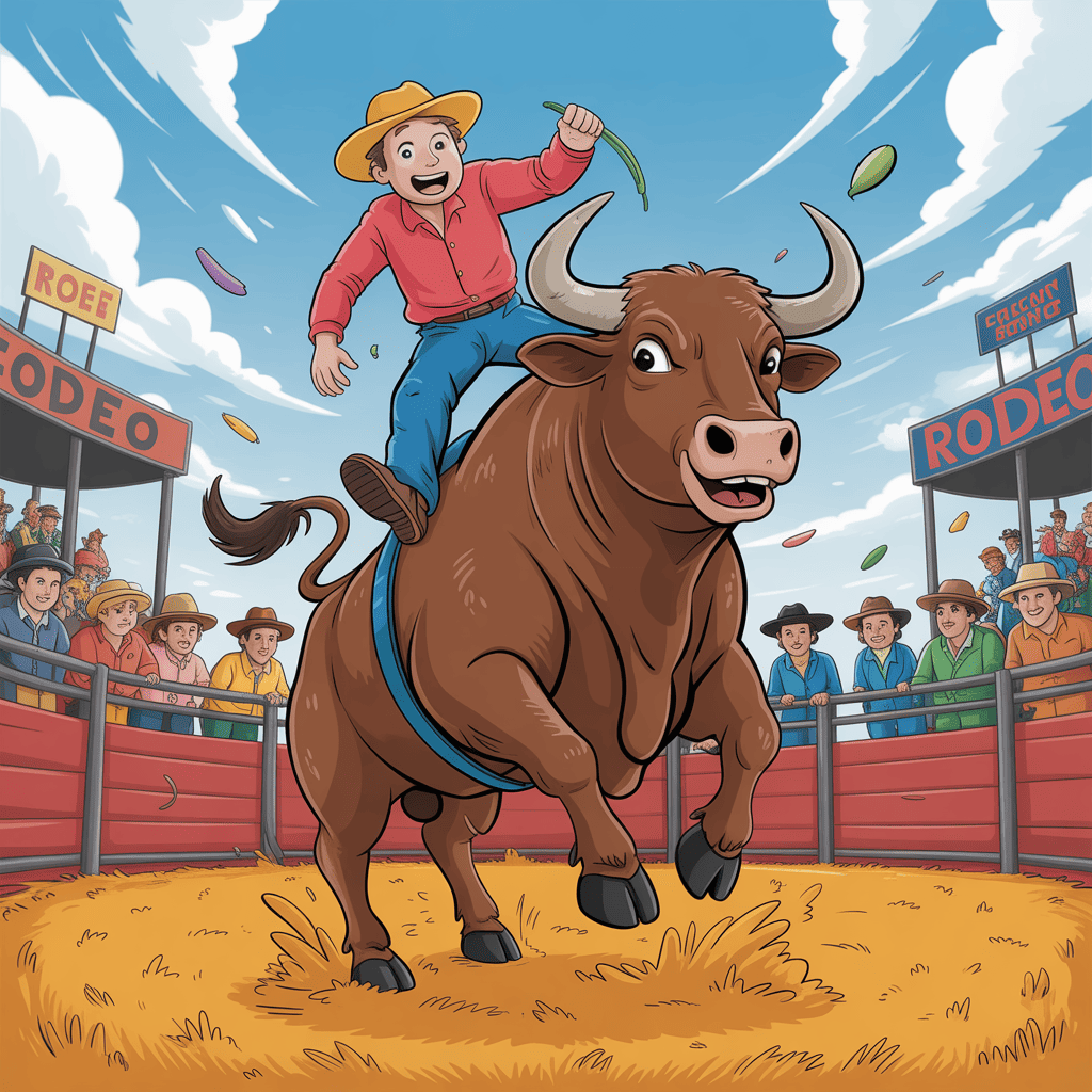 Bull in a Rodeo Duel